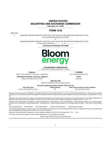 Thumbnail Bloom Energy
 10-Q Quarterly Report FY2026 