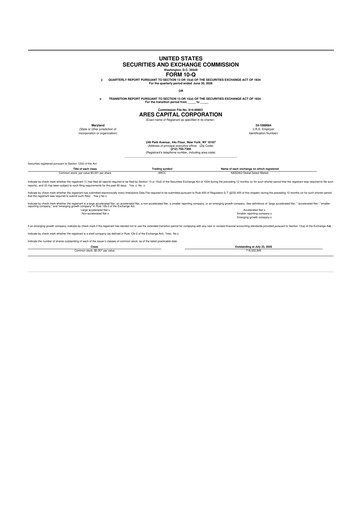 Thumbnail Ares Capital
 10-Q Quarterly Report FY2026 