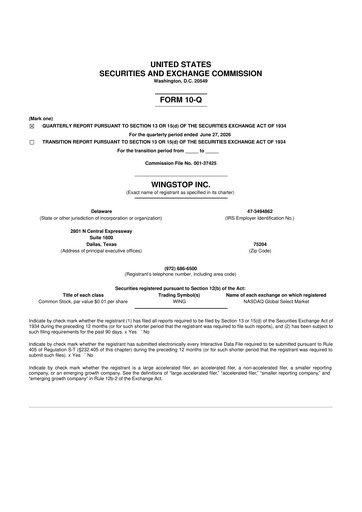 Thumbnail Wingstop Restaurants 10-Q Quarterly Report FY2026 