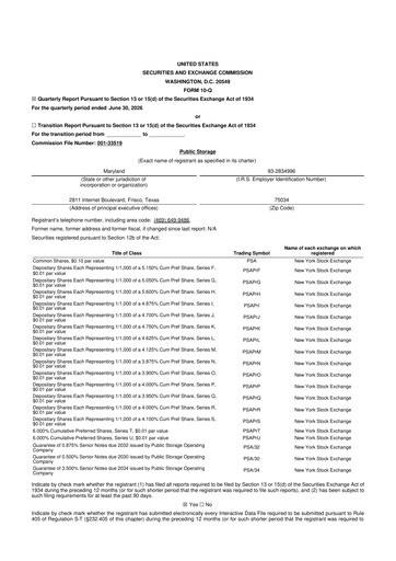 Thumbnail Public Storage 10-Q Quarterly Report FY2026 