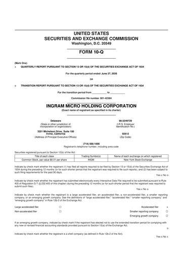 Thumbnail Ingram Micro Holding Corporation 10-Q Quarterly Report FY2026 