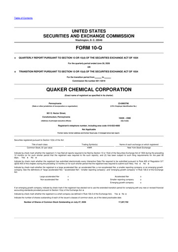 Thumbnail Quaker Houghton 10-Q Quarterly Report FY2026 