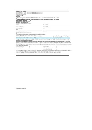 Thumbnail Smurfit Westrock 10-Q Quarterly Report FY2026 