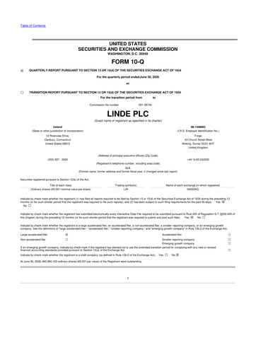 Thumbnail Linde 10-Q Quarterly Report FY2026 
