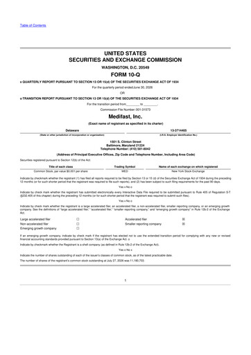Thumbnail Medifast 10-Q Quarterly Report FY2026 