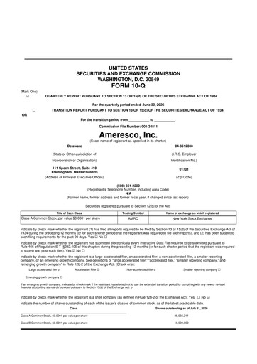 Thumbnail Ameresco
 10-Q Quarterly Report FY2026 