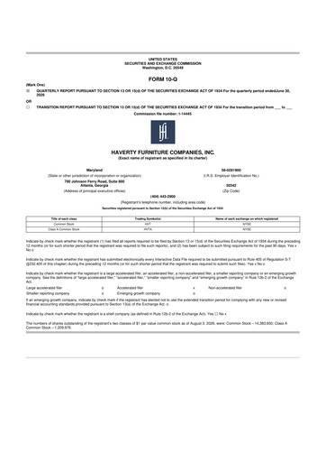 Thumbnail Havertys 10-Q Quarterly Report FY2026 