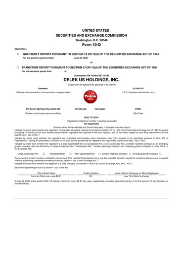 Thumbnail Delek US 10-Q Quarterly Report FY2026 