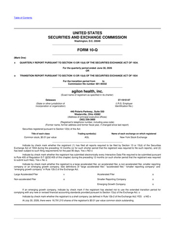 Thumbnail Agilon Health 10-Q Quarterly Report FY2026 