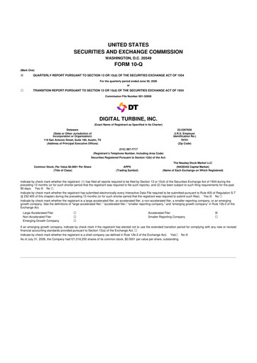 Thumbnail Digital Turbine
 10-Q Quarterly Report FY2027 