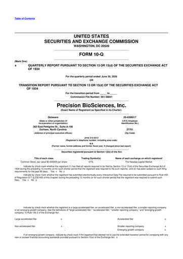 Thumbnail Precision BioSciences
 10-Q Quarterly Report FY2026 