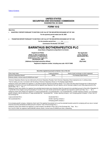 Thumbnail Barinthus Biotherapeutics 10-Q Quarterly Report FY2026 