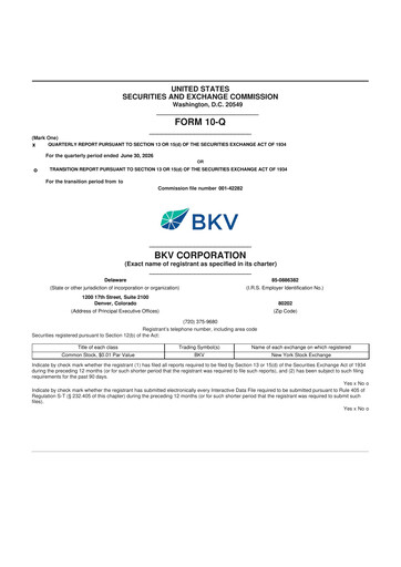 Thumbnail BKV Corporation 10-Q Quarterly Report FY2026 