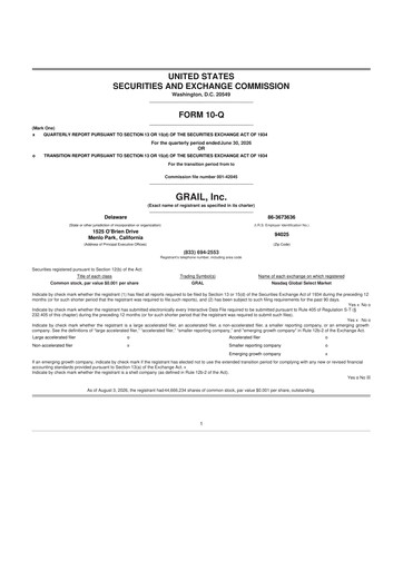 Vorschaubild GRAIL 10-Q Quartalsbericht 2026 