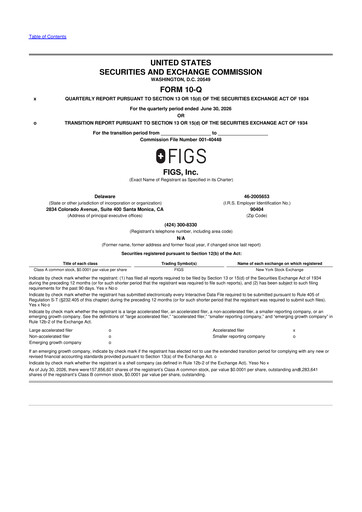 Miniature FIGS 10-Q Rapport trimestriel 2026 
