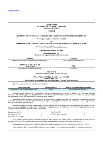 Thumbnail Microvast 10-Q Quarterly Report FY2026 