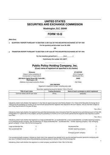 Thumbnail Public Policy Holding Company 10-Q Quarterly Report FY2026 