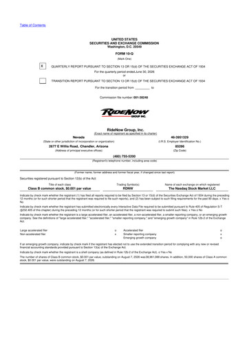 Miniature RumbleOn 10-Q Rapport trimestriel 2026 