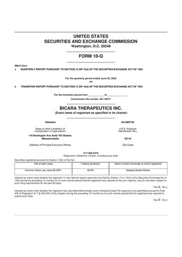 Thumbnail Bicara Therapeutics 10-Q Quarterly Report FY2026 