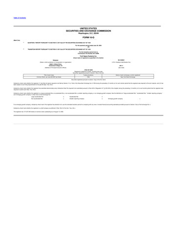 Thumbnail York Space Systems 10-Q Quarterly Report FY2026 