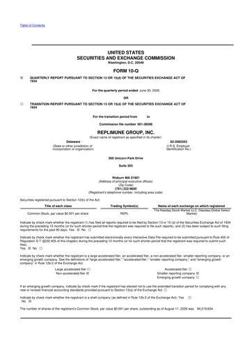 Thumbnail Replimune

 10-Q Quarterly Report FY2027 