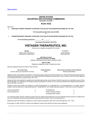 Thumbnail VistaGen Therapeutics
 10-Q Quarterly Report FY2027 