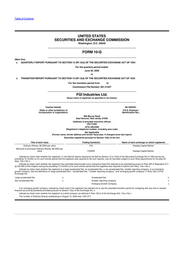 Thumbnail FGI Industries 10-Q Quarterly Report FY2026 