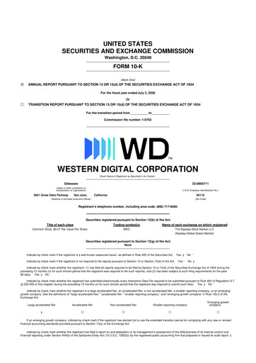 Thumbnail Western Digital 10-K Annual Report 2026
