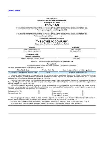Thumbnail LoveSac
 10-Q Quarterly Report FY2027 