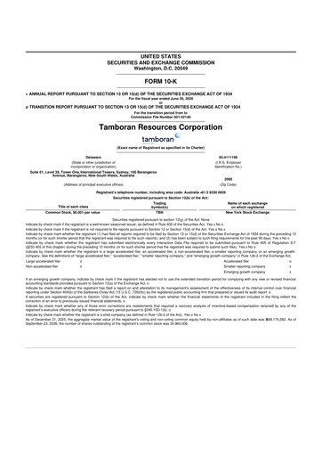 Thumbnail Tamboran Resources 10-K Annual Report 2026