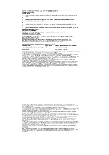 Thumbnail DRDGOLD 20-F Annual Report 2026