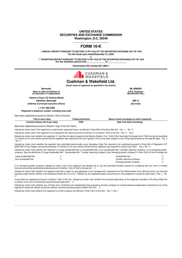 Thumbnail Cushman & Wakefield
 10-K Annual Report 2025