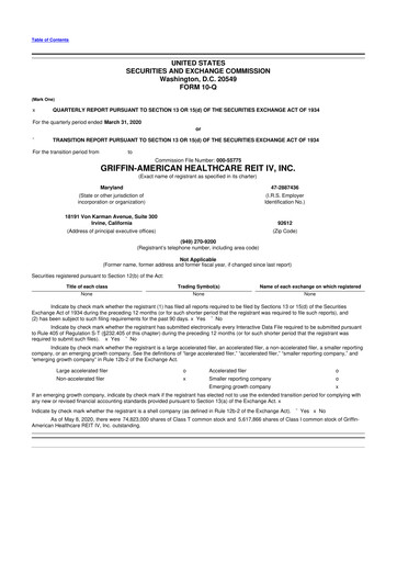 Thumbnail American Healthcare REIT 10-Q Quarterly Report FY2020 