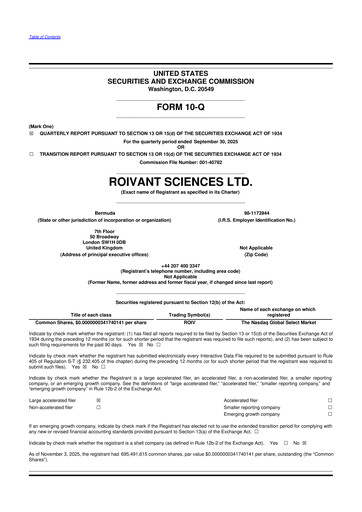 Miniature Roivant Sciences 10-Q Rapport trimestriel 2025 