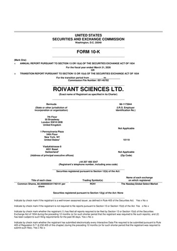 Vorschaubild Roivant Sciences 10-K Jahresbericht 2025