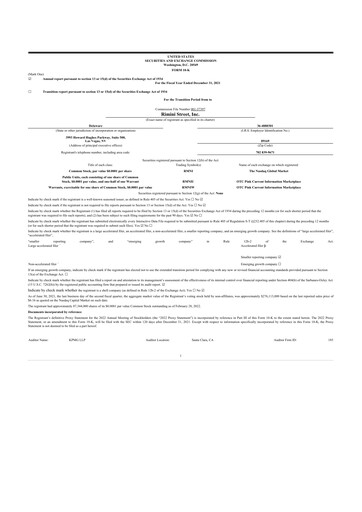 Thumbnail Rimini Street 10-K Annual Report 2021