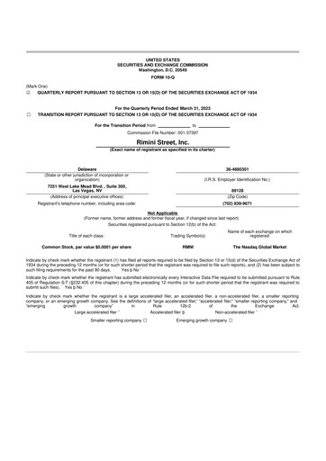 Thumbnail Rimini Street 10-Q Quarterly Report FY2023 