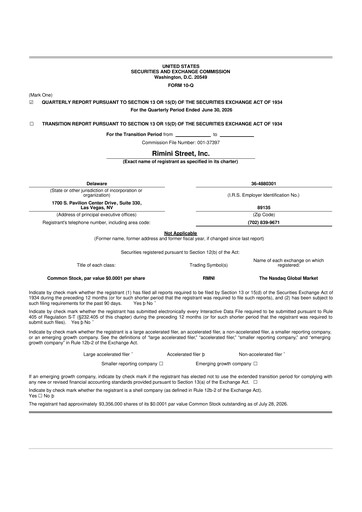 Thumbnail Rimini Street 10-Q Quarterly Report FY2026 