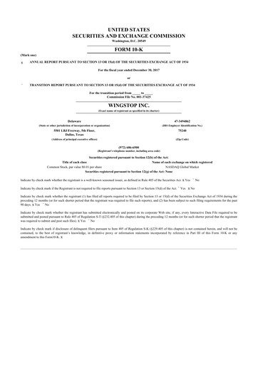 Thumbnail Wingstop Restaurants 10-K Annual Report 2017