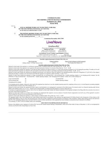 Thumbnail LivaNova 10-K Annual Report 2023