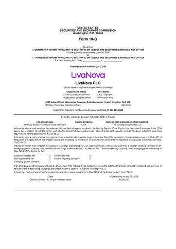 Thumbnail LivaNova 10-Q Quarterly Report FY2026 
