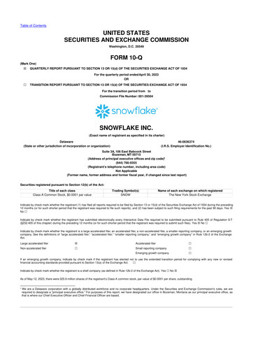 Thumbnail Snowflake 10-Q Quarterly Report FY2024 