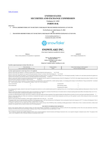 Thumbnail Snowflake 10-K Annual Report 2024