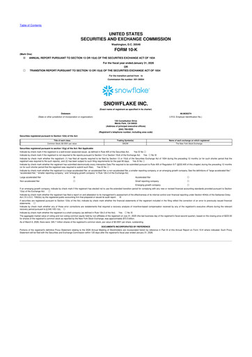 Thumbnail Snowflake 10-K Annual Report 2026