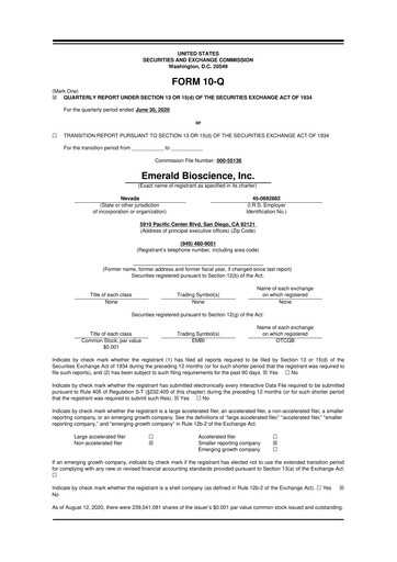 Miniature Skye Bioscience 10-Q Rapport trimestriel 2020 