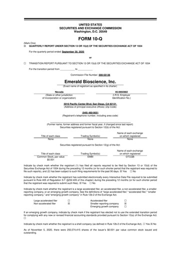 Miniature Skye Bioscience 10-Q Rapport trimestriel 2020 