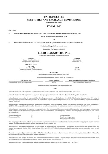 Thumbnail Lucid Diagnostics 10-K Annual Report 2024