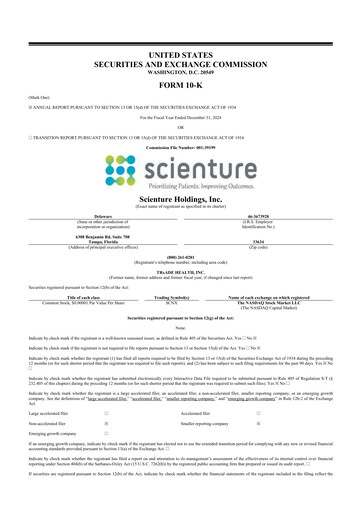 Thumbnail Scienture Holdings 10-K Annual Report 2024