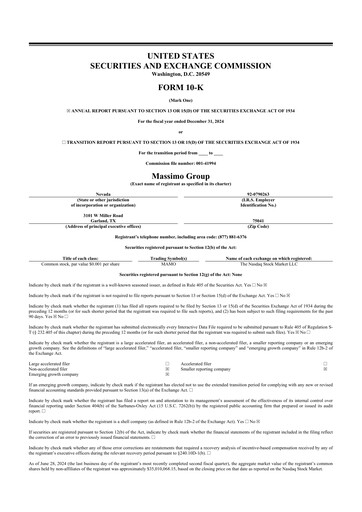 Thumbnail Massimo Motor 10-K Annual Report 2024