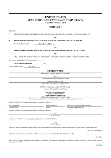 Thumbnail Draganfly 20-F Annual Report 2024